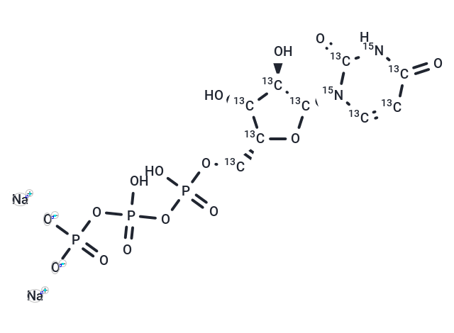 Uridine triphosphate 13C9,15N2 sodium