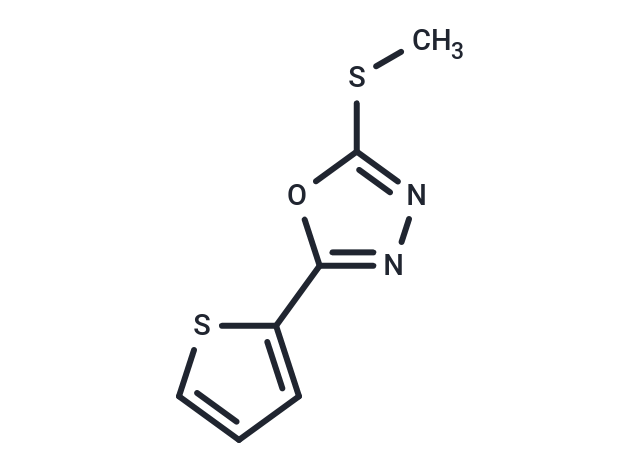 1,3,4-Oxadiazole, 2-(methylthio)-5-(2-thienyl)-