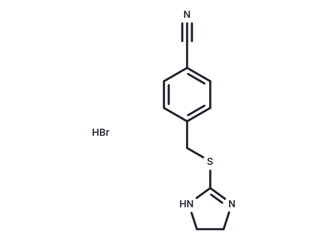 4-((4,5-Dihydro-1H-imidazol-2-ylthio)methyl)benzonitrile hydrobromide