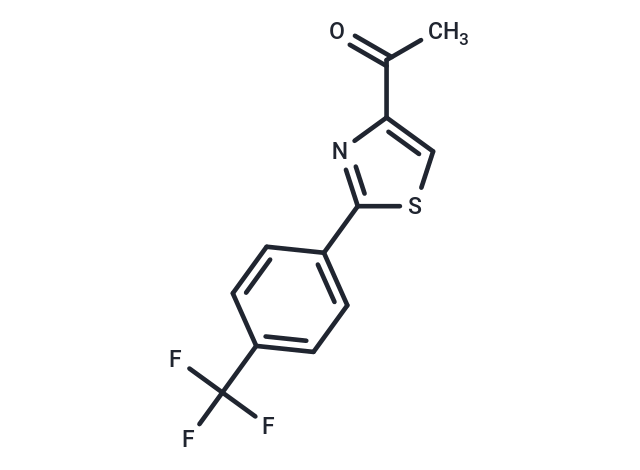 1-[2-[4-(Trifluoromethyl)phenyl]-1,3-thiazol-4-yl]ethan-1-one