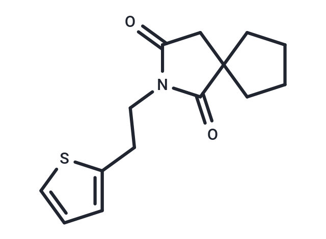 2-Azaspiro[4.4]nonane-1,3-dione, 2-[2-(2-thienyl)ethyl]-