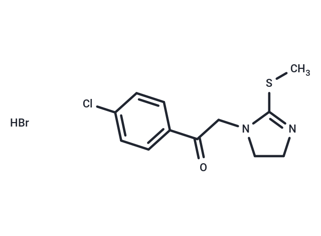 1-(4-Chlorophenyl)-2-(2-(methylthio)-4,5-dihydro-1H-imidazol-1-yl)ethanone hydrobromide