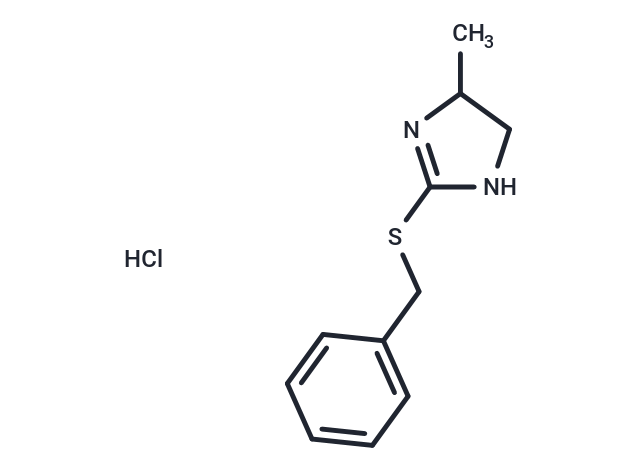 2-(Benzylthio)-5-methyl-4,5-dihydro-1H-imidazol-3-ium hydrochloride