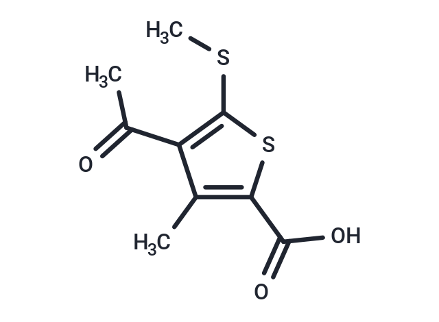 4-acetyl-3-methyl-5-(methylsulfanyl)-2-thiophenecarboxylic acid