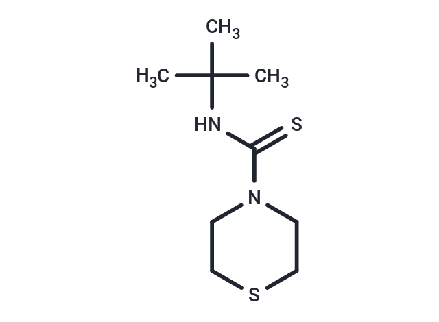 4-Thiomorpholinecarbothioamide, n-(1,1-dimethylethyl)-
