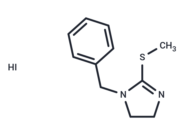 1H-imidazole, 4,5-dihydro-2-(methylthio)-1-(phenylmethyl)-, hydriodide (1:1)