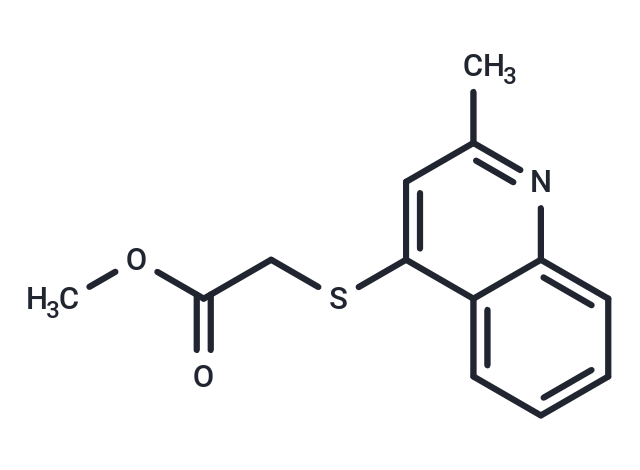 Acetic acid, 2-[(2-methyl-4-quinolinyl)thio]-, methyl ester