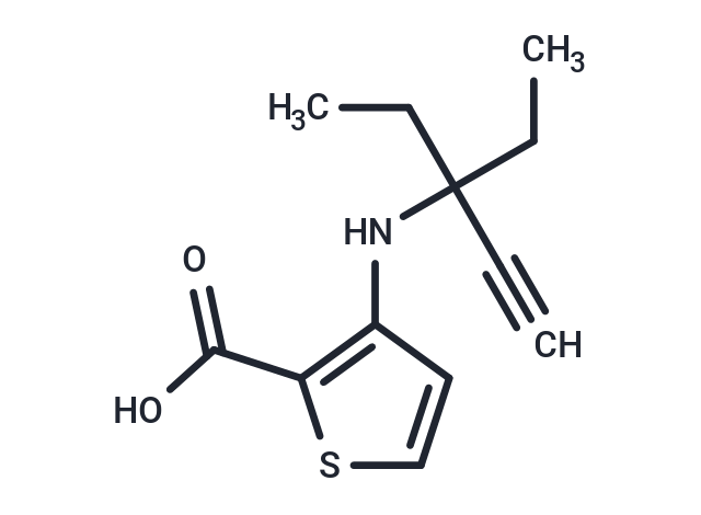 3-[(1,1-Diethylprop-2-ynyl)amino]thiophene-2-carboxylic acid