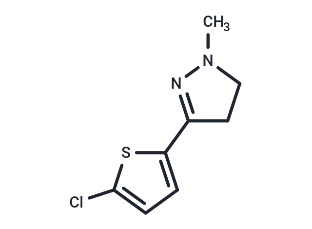 1H-pyrazole, 3-(5-chloro-2-thienyl)-4,5-dihydro-1-methyl-