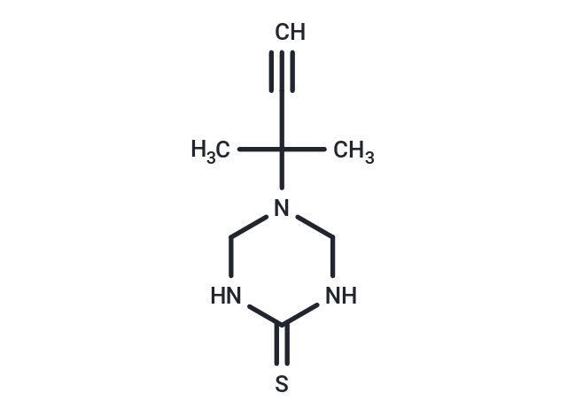 1,3,5-Triazine-2(1H)-thione, 5-(1,1-dimethyl-2-propyn-1-yl)tetrahydro-