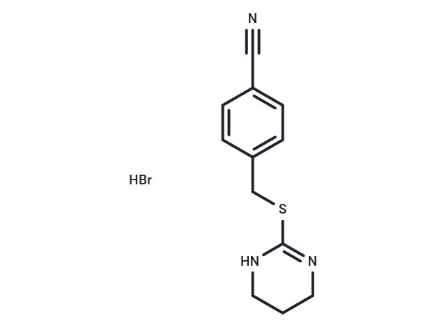 4-((1,4,5,6-Tetrahydropyrimidin-2-ylthio)methyl)benzonitrile hydrobromide
