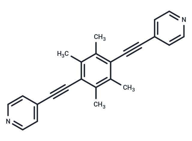4,4'-((2,3,5,6-Tetramethyl-1,4-phenylene)bis(ethyne-2,1-diyl))dipyridine