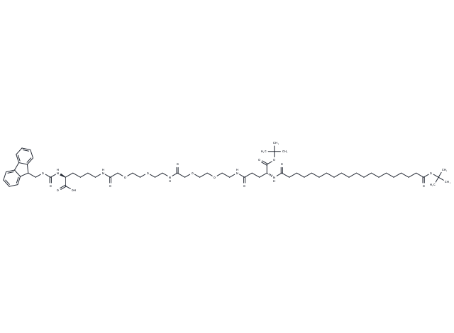 Fmoc-Lys(tBuO-Ara-Glu(AEEA-AEEA)-OtBu)-OH