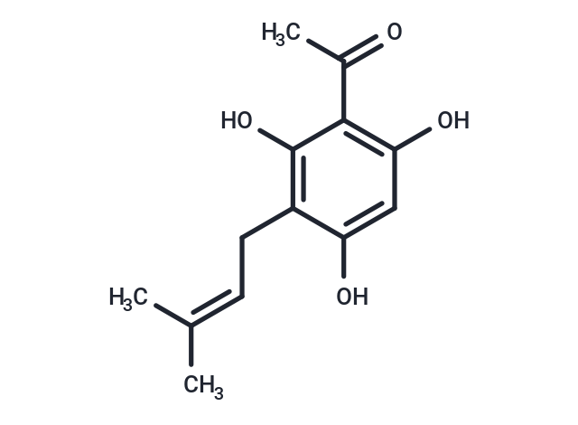 2',4',6'-trihydroxy-3'-(3-methyl-2-butenyl)acetophenone