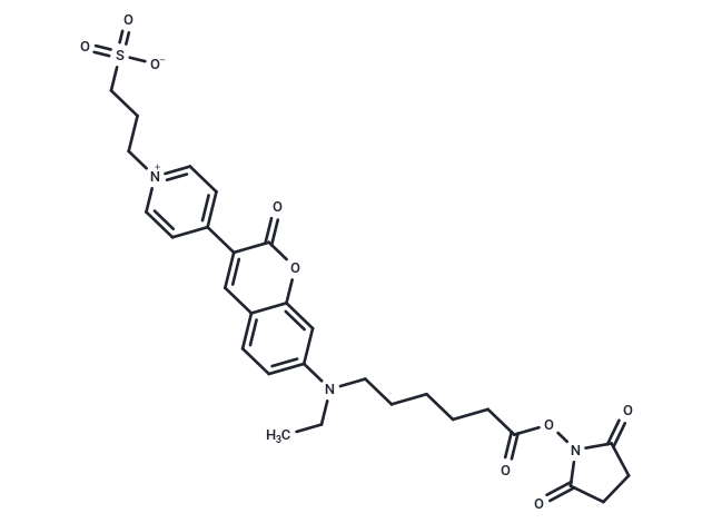 Fluorescent Red Mega 485 NHS-ester