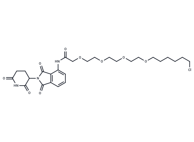 Pomalidomide-amino-PEG4-C4-Cl
