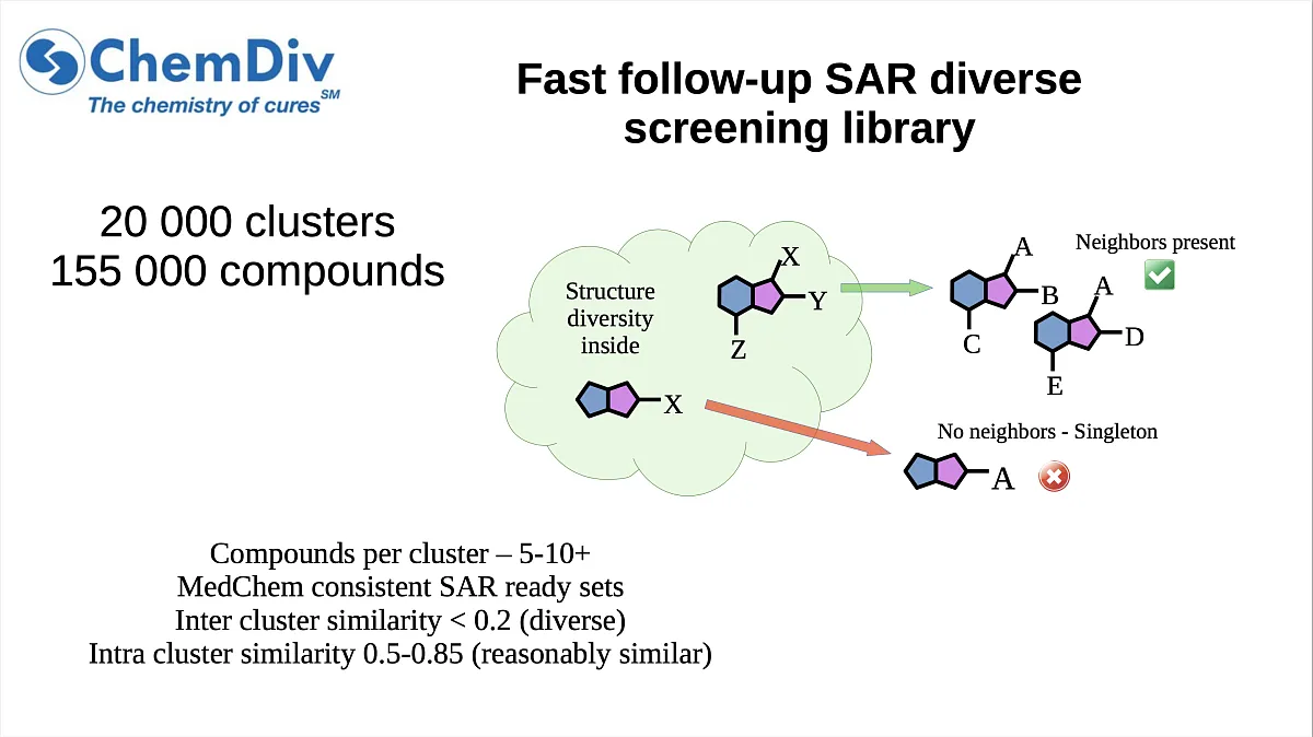  Fast follow-up SAR diverse screening library