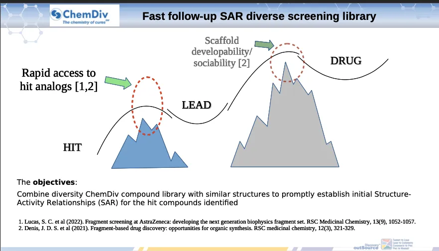 Fast follow-up SAR diverse screening library