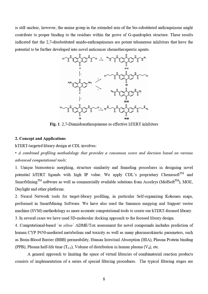  hTERT-Targeted Library