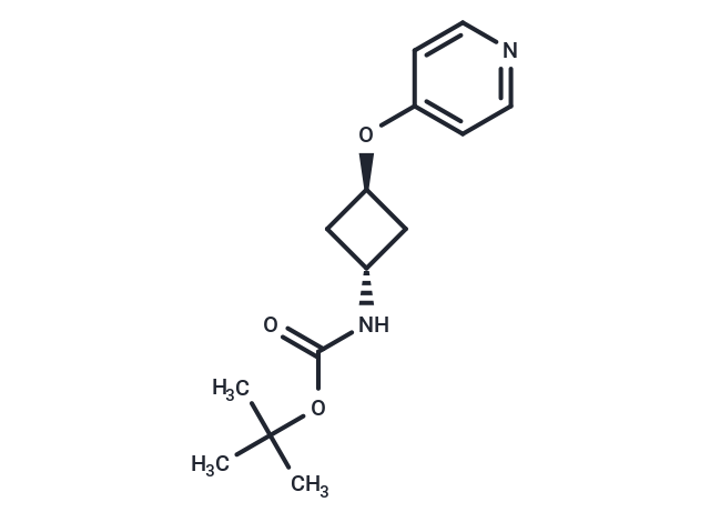 tert-Butyl (trans-3-(pyridin-4-yloxy)cyclobutyl)carbamate