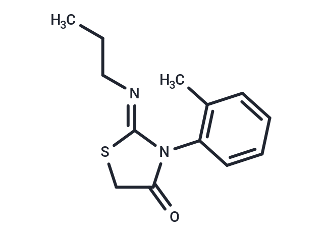 (E)-2-(propylimino)-3-(o-tolyl)thiazolidin-4-one