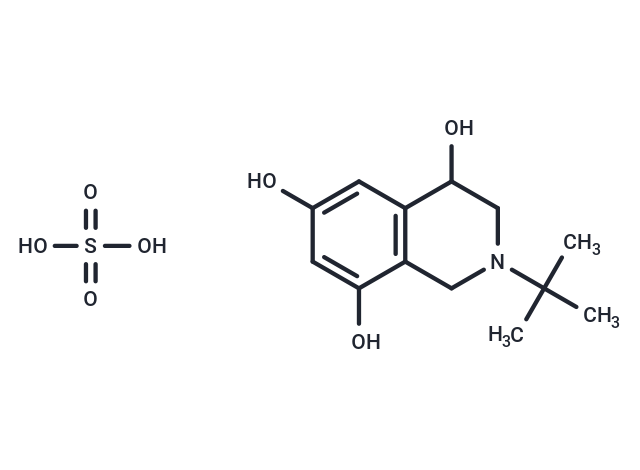 (4RS)-2-(1,1-Dimethylethyl)-1,2,3,4-tetrahydroisoquinoline-4,6,8-triol hemisulfate