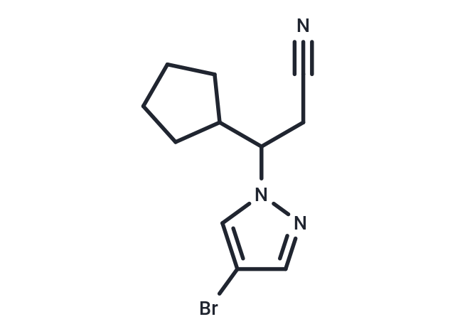 3-(4-Bromo-1H-pyrazol-1-yl)-3-cyclopentylpropanenitrile