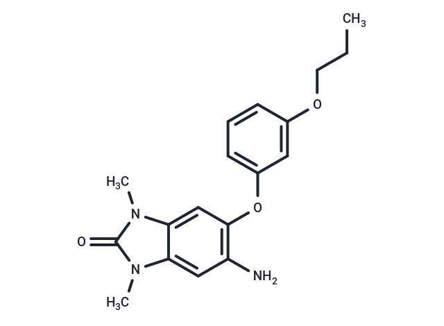 5-Amino-1,3-dimethyl-6-(3-propoxyphenoxy)-1H-benzo[d]imidazol-2(3H)-one