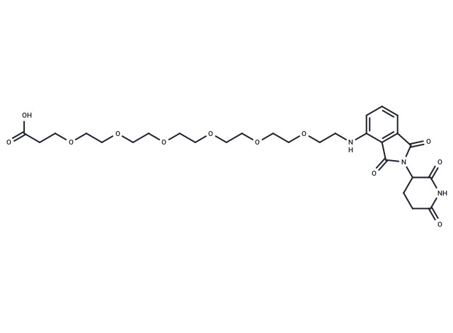 Pomalidomide-PEG6-C2-COOH