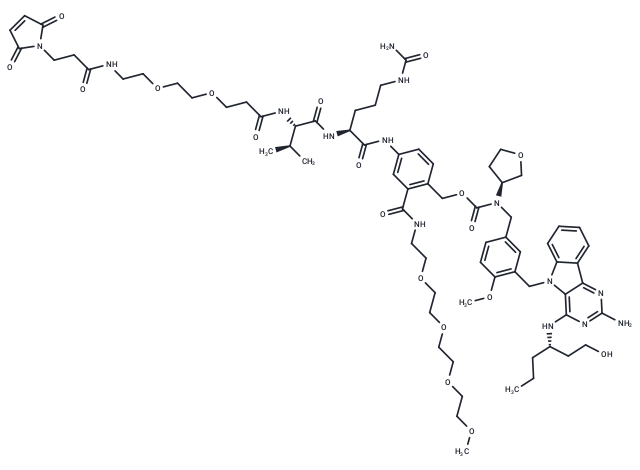 TLR7/8 agonist 12-PAB-(PEG4-Me)-Cit-Val-PEG2-amide-C2-MC