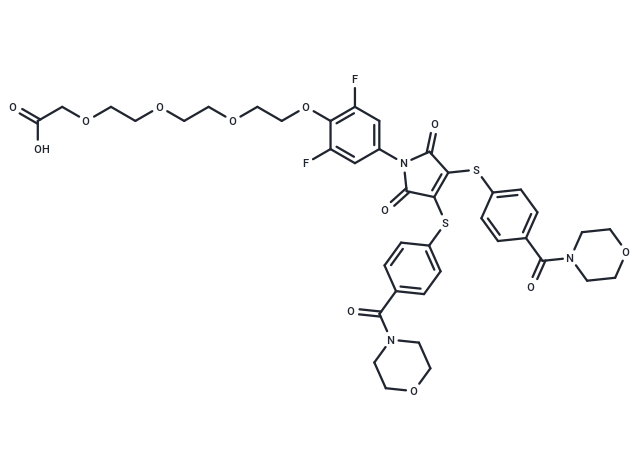 Di(4-morpholine-amide)-4-DTM-phenoxy(3,5-F)-O-PEG3-CH2COOH