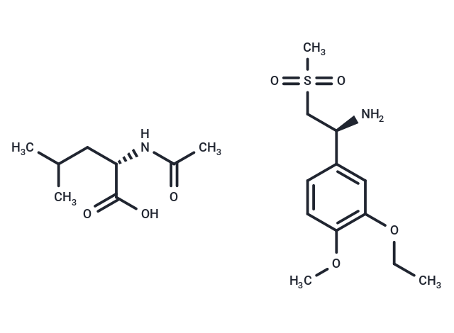 (S)-1-(3-Ethoxy-4-methoxyphenyl)-2-(methylsulfonyl)ethylamine N-acetyl-L-leucine