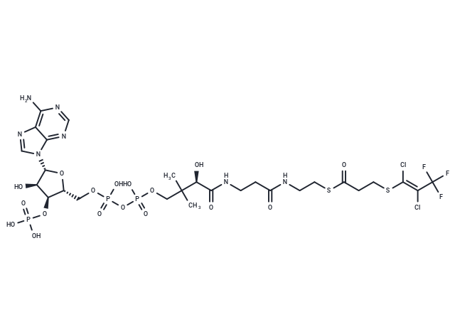5,6-Dichloro-7,7,7-trifluoro-4-thia-5-heptenoyl-CoA