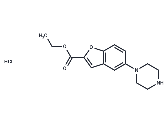 Ethyl 5-(piperazin-1-yl)benzofuran-2-carboxylate hydrochloride