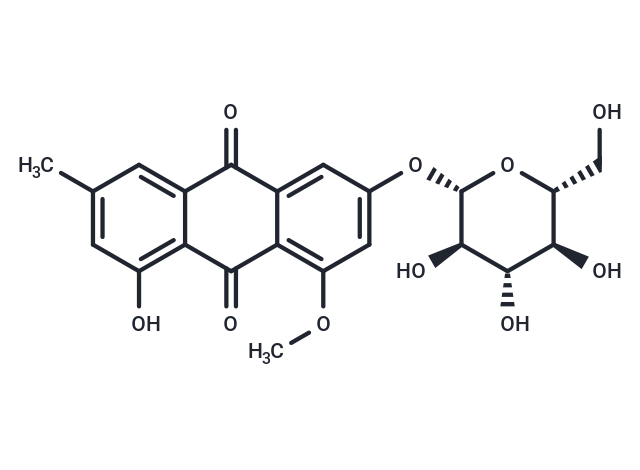 1-Hydroxy-8-methoxy-3-methyl-6-O-β-D-glucopyranosyl-anthraquinone