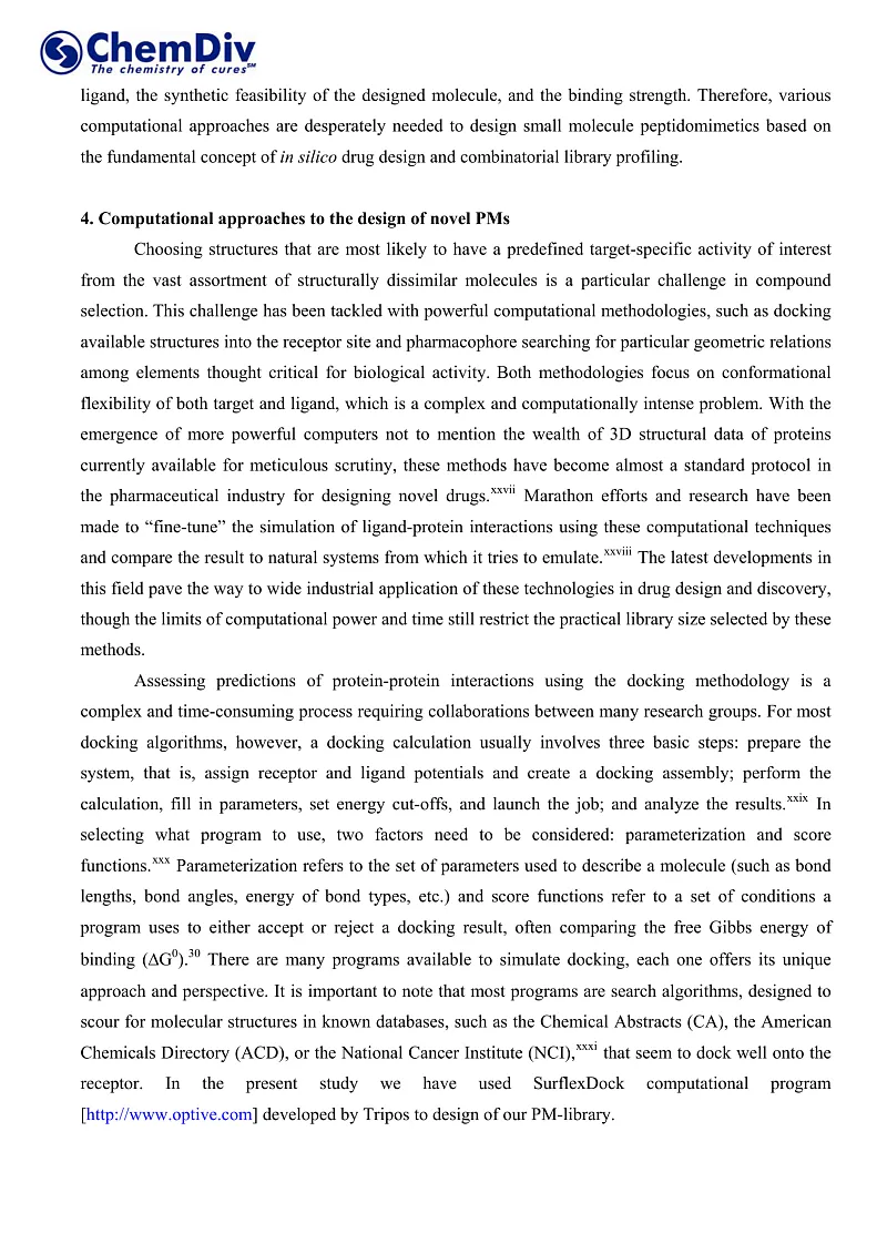  Peptidomimetic Library