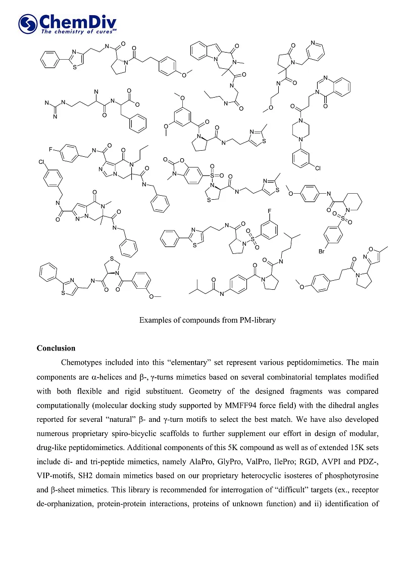  Peptidomimetic Library