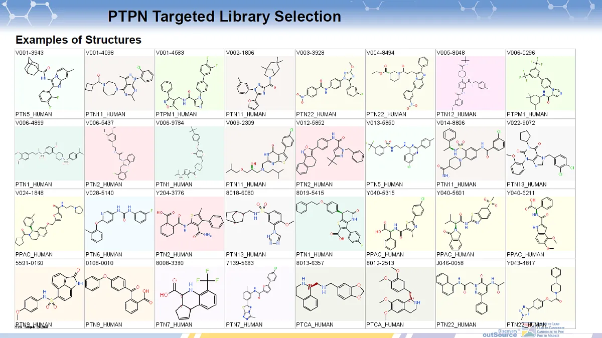  Protein Tyrosine Phosphatase Non-receptor Type (PTPN) Targeted Library