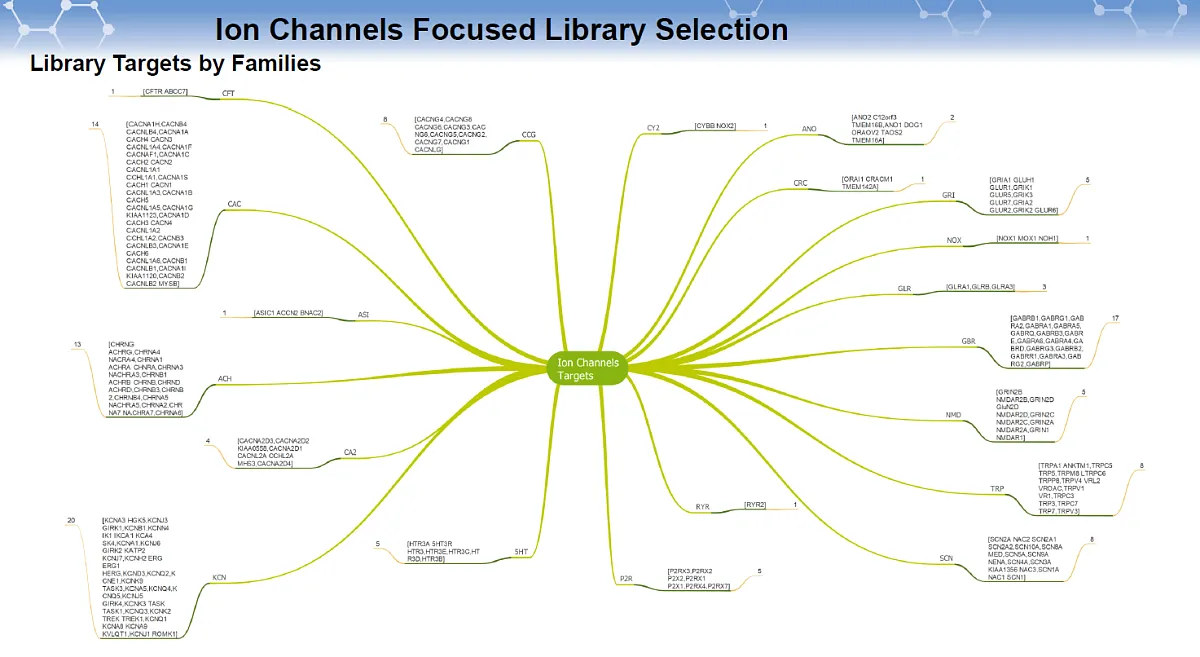  Ion Channels Focused Library
