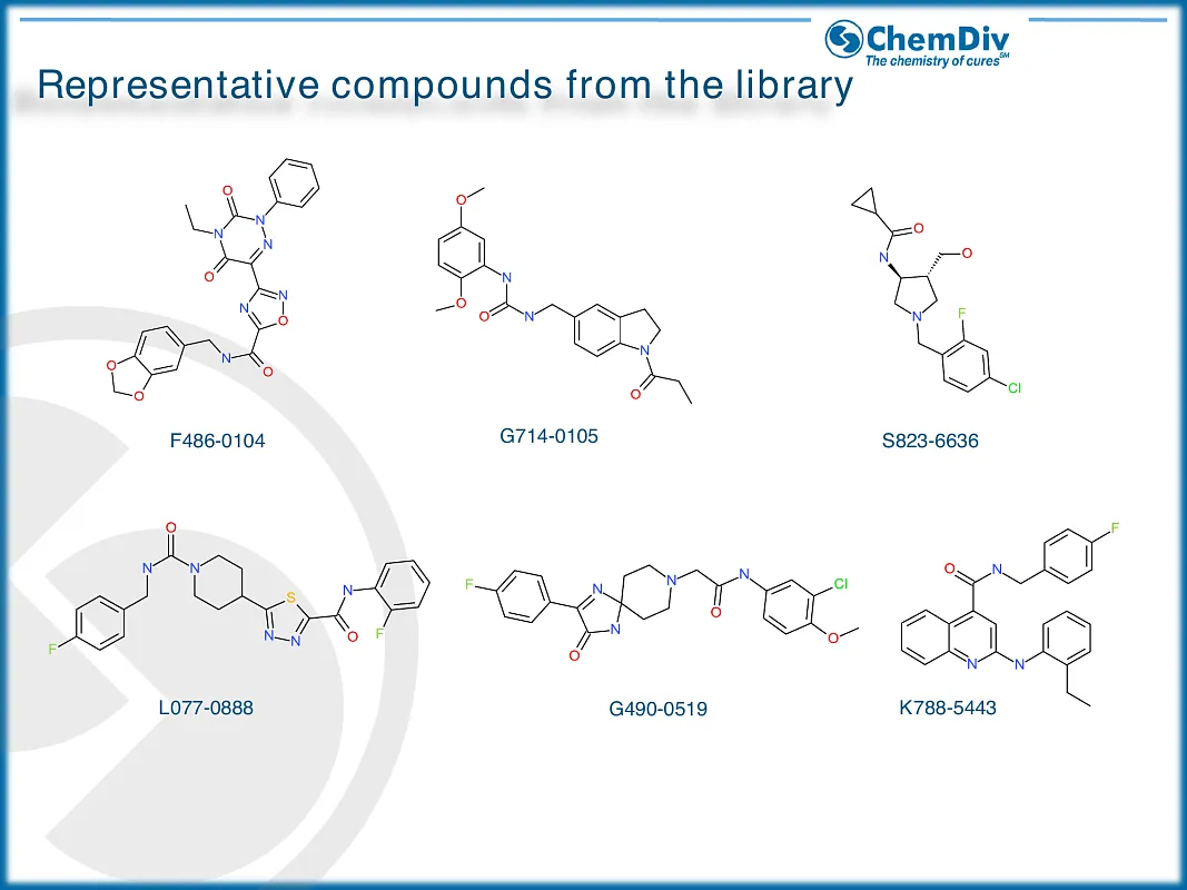  Antibacterial compounds library