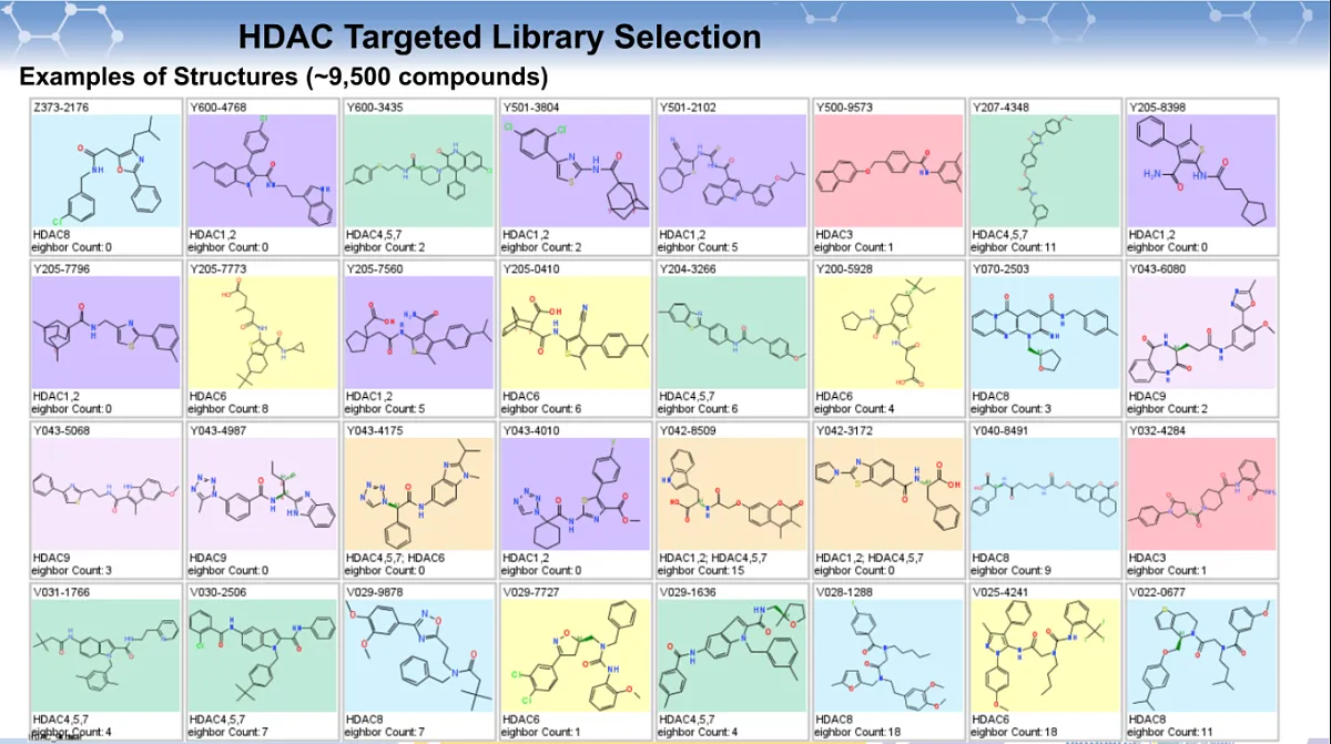  Histone Deacetylases (HDAC) Targeted Library
