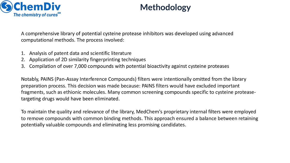  Cysteine Proteases Inhibitors Library
