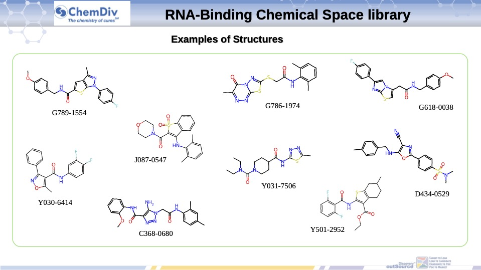  RNA-Binding Chemical Space library