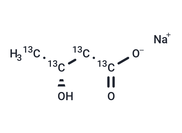 (R)-3-Hydroxybutanoic acid-13C4 sodium