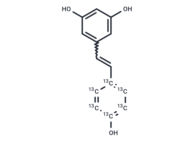 (E/Z)-Resveratrol-13CN6