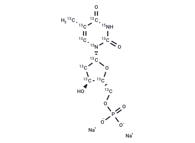 Thymidine-5'-monophosphate-13C10,15N2 disodium