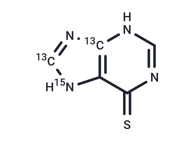 6-Mercaptopurine-13C2,15N
