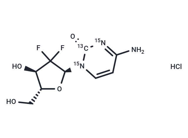 (2S)-Gemcitabine-13C,15N2 hydrochloride