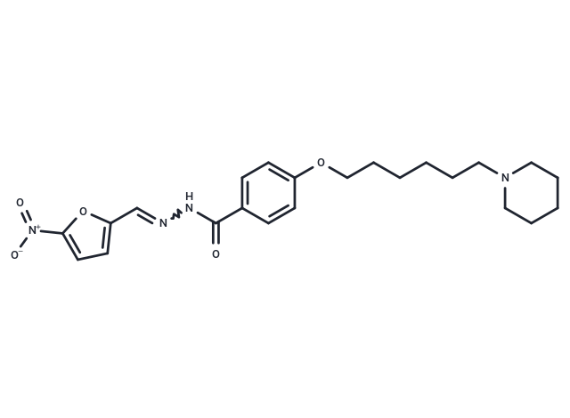 4-[[6-(1-Piperidinyl)hexyl]oxy]benzoic acid 2-[(5-nitro-2-furanyl)methylene]hydrazide