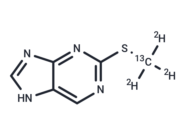 2-Methylthiopurine-[13C, d3] (Standard)